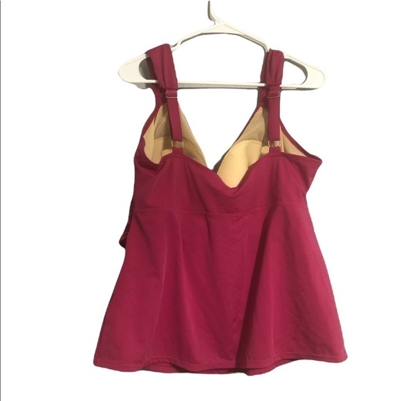 Swim 365 pink tankini swimsuit 20w - Picture 3 of 14
